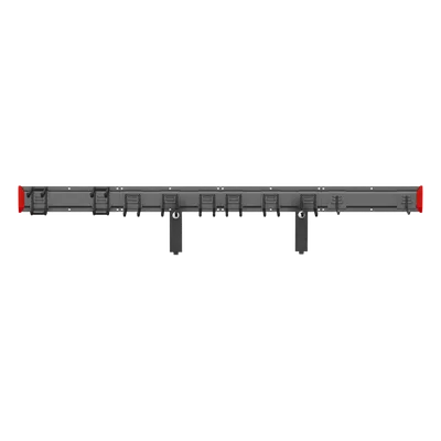 Estante de Almacenamiento de Pared / Capacidad 284 kg / Ganchos Ajustables / 4 Placas de Pared / Acero y Plástico