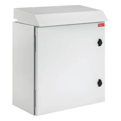 Gabinete Rack / 26 UR / Tipo 3R Exterior / 92.2 cm x 60 cm x 61 cm (36.3 in x 23.6 in x 24 in) / Acero RAL 7035 / IP32 IK10 / Ventiladores Termostáticos