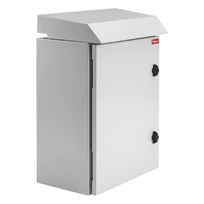 Gabinete Rack / 26 UR / Tipo 3R Exterior / 92.2 cm x 60 cm x 61 cm (36.3 in x 23.6 in x 24 in) / Acero RAL 7035 / IP32 IK10 / Ventiladores Termostáticos