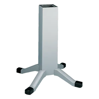 Pedestal de Acero con Patas para Gabinete HMI / 914 x 102 x 102 mm (36 x 4 x 4 in) / Acero Suave / Pintura en Polvo Gris ANSI 61 / Altura Ergonómica 914 mm (36 in)