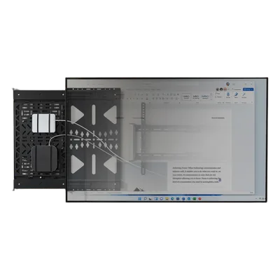 Panel de Almacenamiento AV Deslizante / Capacidad 10 kg (22 lbs) / Rango 300 mm / Acero de Alta Resistencia / Quick-Release / Montaje Pared y Riel