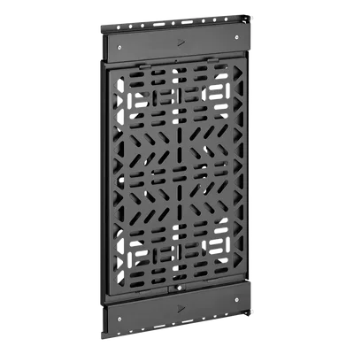 Panel de Almacenamiento AV Deslizante / Capacidad 10 kg (22 lbs) / Rango 300 mm / Acero de Alta Resistencia / Quick-Release / Montaje Pared y Riel