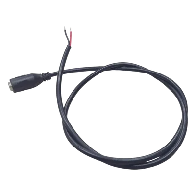 Cable de Alimentación DC / Conector Hembra 5.5 mm x 2.1 mm / Puntas Libres / 60 cm (23.6 Pulgadas) / 22 AWG / 12 VCC