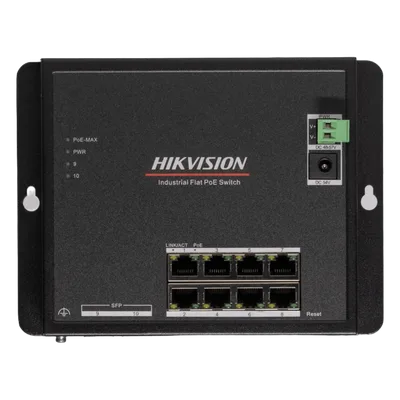 Switch Industrial PoE / 8 Gigabit / 2 SFP / Alcance 300 m (984.3 ft) / 240 W / -40~75°C