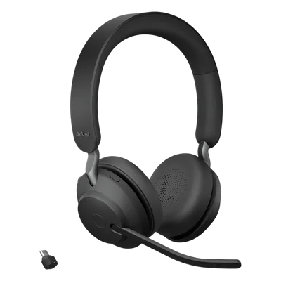 Auricular Estéreo Inalámbrico / 37 Horas Autonomía / Cancelación Activa de Ruido / Busylight Omnidireccional / Dongle USB-C / 3 Micrófonos MEMS