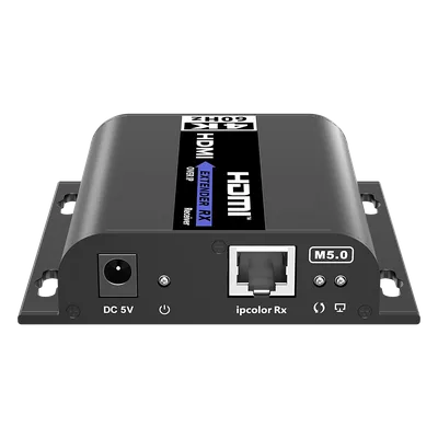 Receptor Extensor HDMI sobre IP / 4K@60Hz / Alcance 120 m (393.7 ft) / HDMI 2.0 / HDCP 2.2 / 18 Gbps / IR Bidireccional / Matriz 256x256