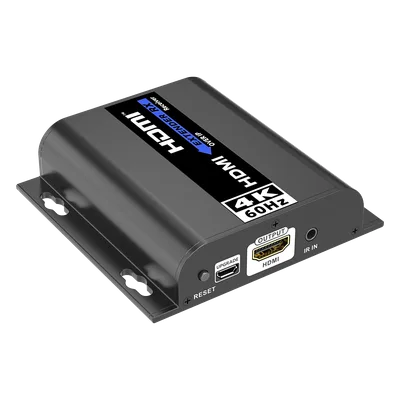 Receptor Extensor HDMI sobre IP / 4K@60Hz / Alcance 120 m (393.7 ft) / HDMI 2.0 / HDCP 2.2 / 18 Gbps / IR Bidireccional / Matriz 256x256