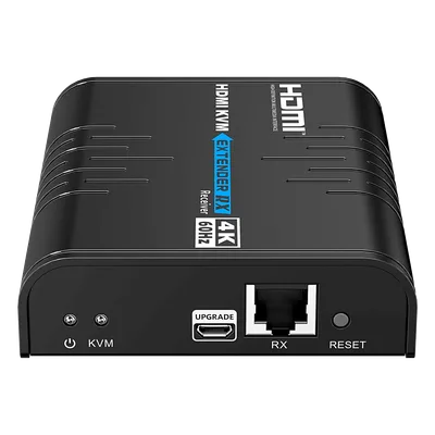 Receptor KVM HDMI / 4K 60 Hz / Extensión 120 m (393.7 ft) / 18 Gbps / IPColor Stream / USB HID / HDCP 2.2