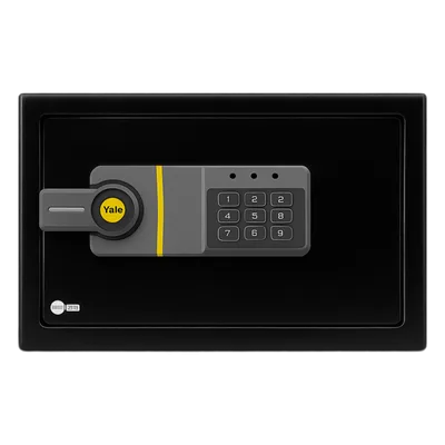 Caja Fuerte Electrónica / Código Programable 3-8 Dígitos / Bloqueo Automático 5 Min / Acero Reforzado 2 Bulones / Alimentación 4 Pilas AA / Indicadores LED