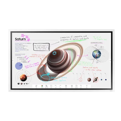 Pantalla Interactiva Digital / 55 Pulgadas / 4K UHD 3840x2160 / Touch IR 20 Puntos / Whiteboard 4 Usuarios / Tizen 9.0 / Wi-Fi / Bluetooth
