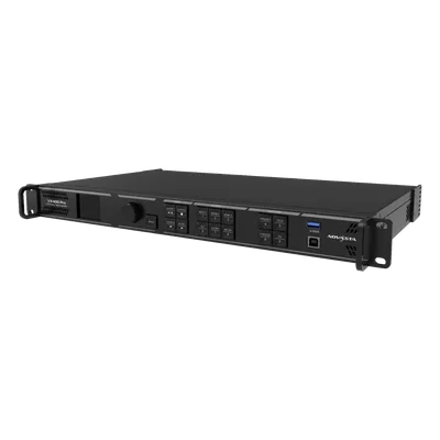 Controlador All-in-One para Videowall LED / 2.6 Millones de Píxeles / 4K×2K@60Hz / 6 Capas Simultáneas / 4 Puertos Ethernet Gigabit / Fibra Óptica 10G