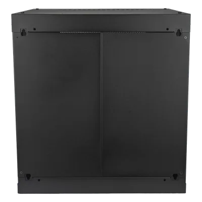 Gabinete de Pared / 12U Rack 19 in / Profundidad 636 mm (2.09 ft) / Carga 100 kg / Puerta Perforada / Laterales Desmontables