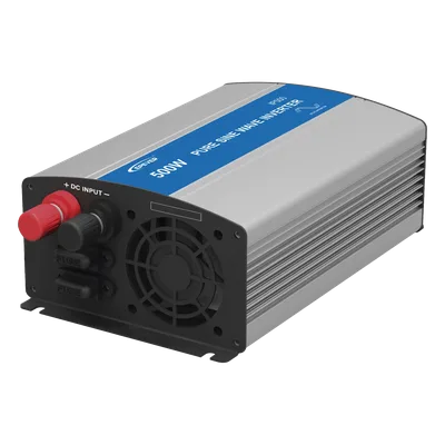 Inversor de Onda Senoidal Pura / 400 W Nominal / 500 W Pico / Entrada 12 VCC / Salida 120 VCA / 9.1 × 5.2 × 2.9 in