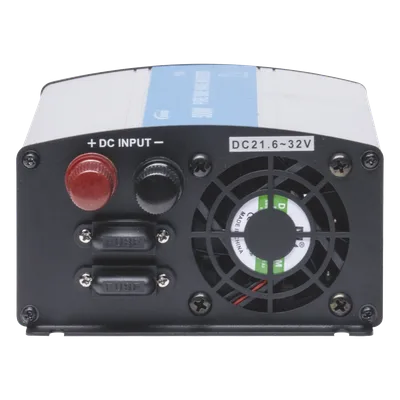 Inversor de Onda Senoidal Pura / 400 W Nominal / 500 W Pico / Entrada 12 VCC / Salida 120 VCA / 9.1 × 5.2 × 2.9 in