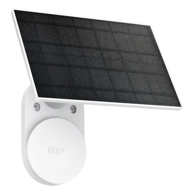 Panel Solar para Cámaras de Seguridad / 2.5 W / 5.2 V / IP65 / Cable 4 m (13.1 ft) / Conexión Tipo-C + Micro USB / Montaje Ajustable