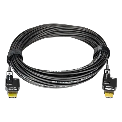 Cable Activo Óptico HDMI / 4K@60Hz UHD / 18 Gbps / Alcance 100 m (328 ft) / Conectores Desmontables Micro-HDMI / Fibra Óptica / LSHF