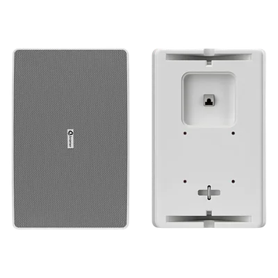 Altavoz de Pared / 8" / PoE++ / Dante / DSP Integrado / Mezclador 2 Canales / 100 dB SPL / Montaje Flexible