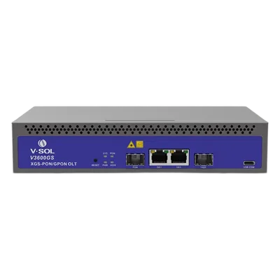 OLT Compacta / 1 Puerto Combo GPON/XG(S)-PON / 3 Uplink / 128 ONU/ONT / Alcance 20 km (65,616 ft) / 10 Gbps Simétricos / Rack 1U
