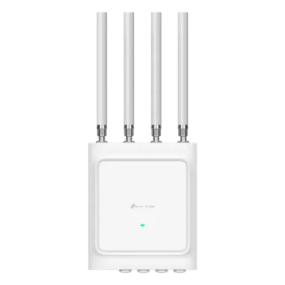 Access Point Wi-Fi 6 Exterior / AX3600 / 3.6 Gbps / 4x4 MU-MIMO / 1000 Dispositivos / IP68 / -40°C a +70°C / 6 kV Protección Rayos / 10G SFP+ / 2.5G PoE-In