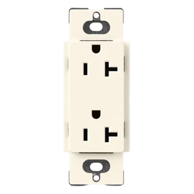 Contacto Dúplex de Pared / 20 A / 125 V / Terminales Laterales o Push-In / Acabado Satin Colors / Sin Tamper-Resistant