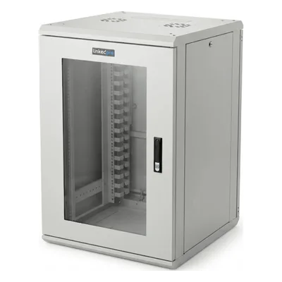Gabinete Rackeable / 18U / 19 in / Puerta Cristal / Carga 750 Kg / 600x605x930 mm (23.6x23.8x36.6 in) / 3.05 ft Alto