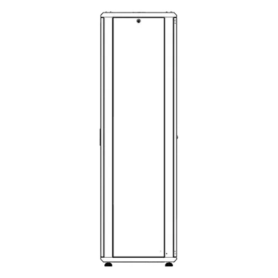 Gabinete Rack de Piso / 42 Unidades / 19 Pulgadas / Carga 1000 kg / Puerta Cristal Templado / Ventilación Superior