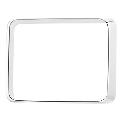 Bisel cromado con empaque para luces Quadraflare 9X7