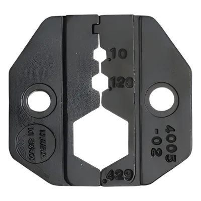 Mordaza para Plegar / Cavidades Hexagonales 0.100", 0.128", 0.429" / Cables RG-8/U, RG-213/U, RG-214/U, Belden 9913, CNT-400 / Acero Industrial