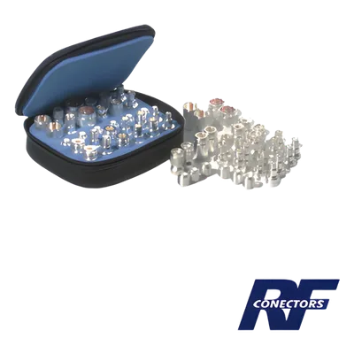 Kit de Adaptadores / 30 Piezas UNIDAPT / WiFi y Redes Inalámbricas / N BNC TNC SMA RP-SMA MMCX / Estuche con Espuma