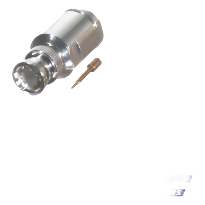 Conector BNC Macho / Rosca Precisa / Cables RG-8/U, RG-213/U, RG-214 / AWG-11/13 / Cuerpo Bronce Niquelado / Contacto Oro