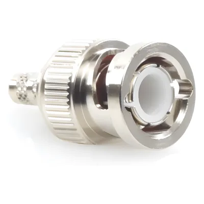 Conector BNC Macho / Anillo Plegable / Bronce Niquelado / Contacto Oro / Para LP-195, LMR-195, RG-58/U, RG-142/U
