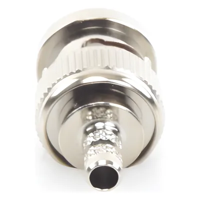 Conector BNC Macho / Anillo Plegable / Bronce Niquelado / Contacto Oro / Para LP-195, LMR-195, RG-58/U, RG-142/U