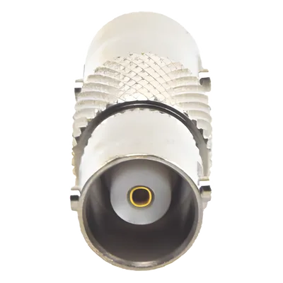 Adaptador Barril / BNC Hembra a BNC Hembra / 50 Ohm / Níquel-Oro-Polipropileno / 35.5 mm (1.16 ft)