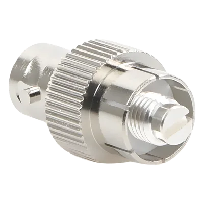 Adaptador de Interconexión / BNC Hembra a Conector-Rosca / Cuerpo Niquelado / Contacto de Plata / Compatible Kenwood e Icom