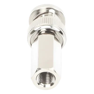 Conector BNC Macho / Ensamble Roscable / RG-59/U / 75 Ohm / 14 mm x 37.6 mm / Níquel-Oro-Delrin