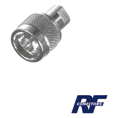 Adaptador en Línea / FME Macho a N Macho / Cuerpo Bronce Niquelado / Contacto Oro / Aislante Teflón