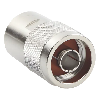 Conector N Macho / Rosca / RG-213/U, RG-214, RG-8/U / Bronce Niquelado / Oro / Teflón