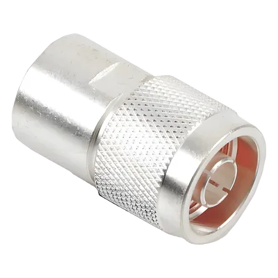 Conector Coaxial N Macho / Compatibilidad RG-8/U, RG-213/U, RG-214 / Conductor AWG-11/13 / Cuerpo Bronce Plateado / Contacto Oro / Aislante Teflón