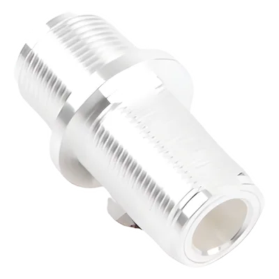Adaptador de Chasis / Doble N Hembra / Montaje Frontal Doble D Plano / Cuerpo Plateado / Hermético