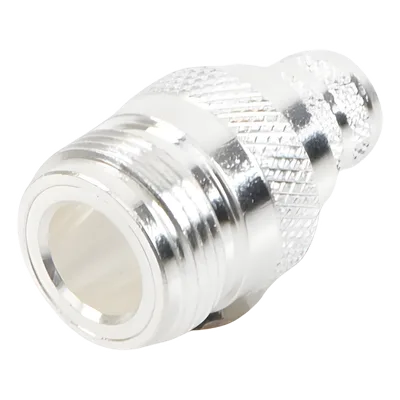 Conector Coaxial N Hembra / Anillo Plegable / 50 Ohmios / Cables LMR-400, RG8/U / Contacto Oro 24k / Aislamiento Teflón