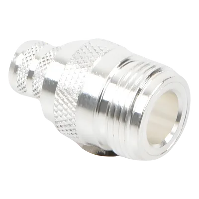 Conector Coaxial N Hembra / Anillo Plegable / 50 Ohmios / Cables LMR-400, RG8/U / Contacto Oro 24k / Aislamiento Teflón