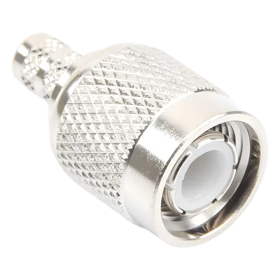 Conector TNC Macho / Anillo Plegable / LMR-240 RG-8/X Belden 9258 / Níquel Oro Delrin