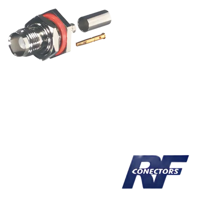 Conector TNC Hembra / Hermético IP68 / Montaje Trasero / Panel D Plano / RG-58/U