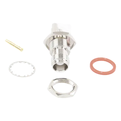 Conector TNC Hembra / Montaje Chasis Tipo D Plano / Anillo Plegable / RG-174/U, 8216, LMR-100A / 0.1 pies
