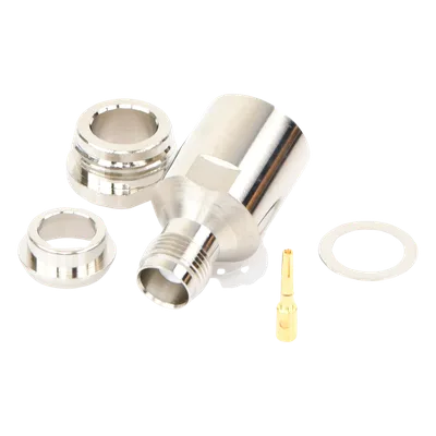 Conector TNC Hembra / Rosca / Bronce Plateado / Contacto Oro / Teflón / 9913, 7810A, 8214, CNT-400, RG8/U, RFLASH-1113