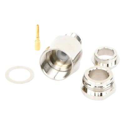 Conector TNC Hembra / Rosca / Bronce Plateado / Contacto Oro / Teflón / 9913, 7810A, 8214, CNT-400, RG8/U, RFLASH-1113