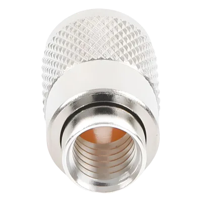 Conector Coaxial UHF Macho / PL-259 / Ensamble Roscado-Soldable / Para Cables RG-8/U, RG-213, RG-214, LMR-400, Belden 9913 / Cuerpo Bronce Plateado / Concha Níquelada