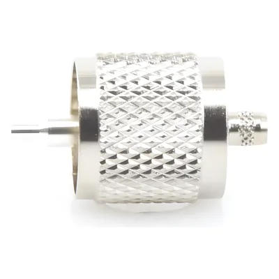 Conector UHF Macho Crimpado / Anillo Plegable / 500 VRMS / 0-300 MHz / RG-58/U, RG-142/U