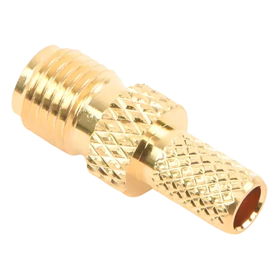 Conector Coaxial SMA / Hembra Inverso / Anillo Plegable / Cable RG-58/U / Recubrimiento Oro / Aislante Teflón