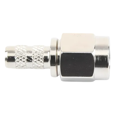 Conector RF SMA Macho / Anillo Plegable / 50 Ω / 12.4 GHz / RG-58/U LMR-195 / Teflón PTFE